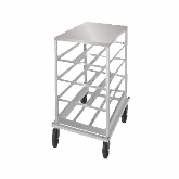 Advance Tabco, Mobile Can Rack, S/S Top, 32.63" x 24.75" x 35.13", Low Profile, Aluminum