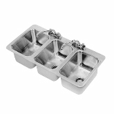 Advance Tabco, Drop-In Sink, 3 Compartment, 10" x 14" x 10", S/S