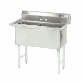 Advance Tabco, Fabricated Sink, 2 Compartment, 18" x 18" x 14"