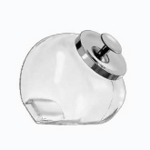 Anchor Hocking, Penny Candy Jar, Heritage Hill, w/Chrome Cover, 1/2 gallon