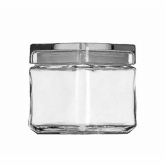 Anchor Hocking, Square Jar, Stackable, Glass, 1 qt