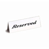 American Metalcraft, "Reserved" Sign, Heavy Weight, 2" x 6"