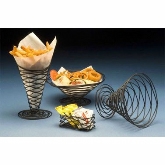 American Metalcraft Birdnest Condiment Basket, w/ Black Finish