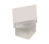 American Metalcraft Card Holder, 1 1/8" Cube, Frosted White
