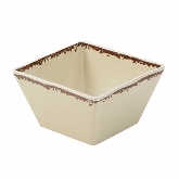 American Metalcraft, Square Serving Bowl, 23 oz, Antique White, Melamine