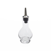 American Metalcraft Bitters Bottle, 2 oz, Glass, Clear