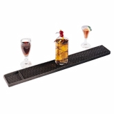 American Metalcraft, Bar Mat, Black, Rubber, 3 1/4" x 27" L