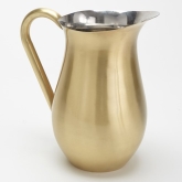 American Metalcraft, Bell Pitcher w/ Ice Guard, Satin Gold Finish, 84 oz