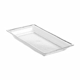 American Metalcraft, Rectangular Tray, Rain, Clear, Styrene, 14 1/4" x 7 1/2"