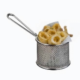 American Metalcraft Tabletop Serving Fry Basket, Round, Fine Mesh, S/S