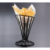 American Metalcraft French Fry Basket, Black, 4 1/2" dia. x 7 1/2"