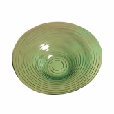 American Metalcraft, Bowl, Green-Tinted Glass, 19" x 3 1/2"