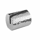 American Metalcraft, Angled Cylinder Card Holder, 1 1/4" x 7/8" x 7/8", Aluminum, Hammered