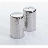 American Metalcraft, Salt & Pepper Shakers, Hammered S/S, 2 1/2 oz