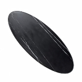 American Metalcraft, Oval Serving Board, 25 1/2"L x 10 1/4"W, Black Marble, Melamine