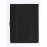 American Metalcraft Securit Trendy Sewn Menu Cover, Black