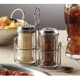 American Metalcraft, Mini Glass Shaker Set, Includes One Cheese, One Spice & S/S Caddy
