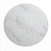 American Metalcraft, Round Serving Board, 21 1/2" dia., White Marble, Melamine