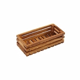 American Metalcraft, Rectangular Bread Box Crate, Olive Wood, 8 1/2" x 4" x 2 3/8"