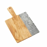 American Metalcraft, Serving Peel, 10" x 9" x 1/2", Olive Wood / Grey Marble