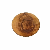 American Metalcraft, Round Platter, 13 3/4" x 1 1/4", Olive Wood, Melamine, Organic Shape