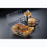 American Metalcraft, Sandwich Basket, Rectangle, Grid Bottom, Chrome, 9" x 6" x 2 1/2"