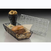 American Metalcraft Zorro Basket, Rectangular, Black, 13" x 6" x 2 1/2"