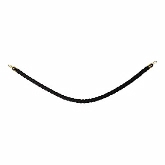 American Metalcraft, Security Rope, Braided, Black w/Gold Ends