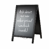 American Metalcraft, Value Sandwich Board, 27 1/4" x 4" x 49 1/4", Black