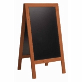 American Metalcraft Security Sandwich Board, Mahogany Frame