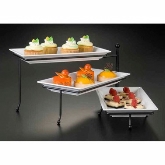 American Metalcraft, 3-Tier Ironworks Stand Set, (3) Melamine Platters