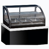 Vollrath Heated Display Cabinet, 36", Curved Glass Front, 2 Shelves, Illuminated Display