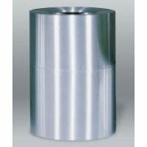 Rubbermaid Designer Line Aluminum Waste Receptacle, 55 gallon, 24" dia. x 35" H
