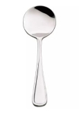 Brown Halco, Paris Bouillon Spoon, 6", 18/0 S/S, Mirror Finish