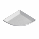 Bugambilia , Quarter Moon Buffet Platter, White, Cast Aluminum, 19.30" x 13 1/2"