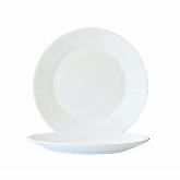 Arcoroc Restaurant White 9 3/8" dia. Wide Rim Lunch Plate by Arc Cardinal