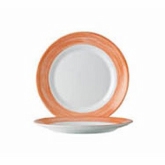 Arcoroc Brush Orange 7 1/2" dia. Wide Rim Side Plate by Arc Cardinal