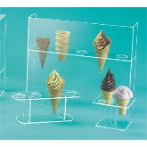 CAL-MIL, 4-Hole Waffle Cone Holder, 4 1/2" H, Clear