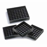 CAL-MIL, Square Drip Tray, Black, 4" x 4"