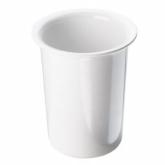 CAL-MIL, Cutlery Cylinder, White, 5 1/2" H, Melamine