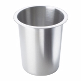 CAL-MIL, Solid Cutlery Cylinder, 5 1/2" H, S/S