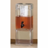 CAL-MIL, Square Beverage Dispenser, Glass, 1 1/2 gallon