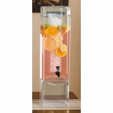CAL-MIL, Square Beverage Dispenser, Glass, 3 gallon