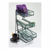 CAL-MIL, 3-Tier Tea Center, Glacier, 7 1/2" x 14 1/2" x 18", Wire