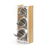 CAL-MIL, Eco Modern Cylinder Holder, 6 1/2"W x 8"D x 17"H, Bamboo Sides