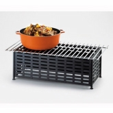 CAL-MIL, Rectangle Chafer Alternative, Black, 7 1/2" H, Iron