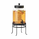 Cal-Mil, Soho Beverage Dispenser, 2 gallon, Black Frame, w/Ice Chamber