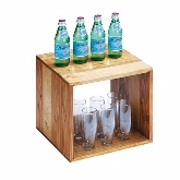 CAL-MIL, Cube Riser, 12" x 12" x 12", Madera, Wood