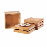 CAL-MIL, Square Crate Riser, 12" x 12" x 12", Bamboo