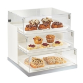 CAL-MIL, 3-Step Display Case, Luxe, S/S, 19" x 20" x 19"